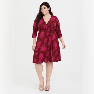 Torrid MINI JERSEY WRAP DRESS